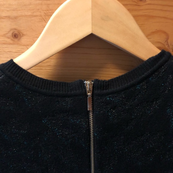 Oasis Black and sparkly green skater dress XS - Picture 8 of 11